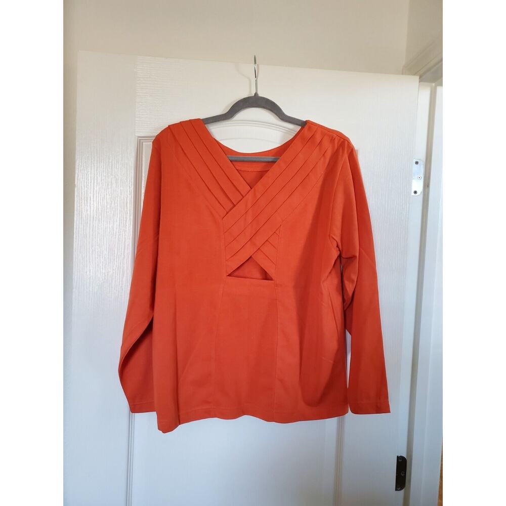 Vintage Together! Orange Long Sleeve T-Shirt, NWT Deadstock Women's Size Large - Picture 6 of 10